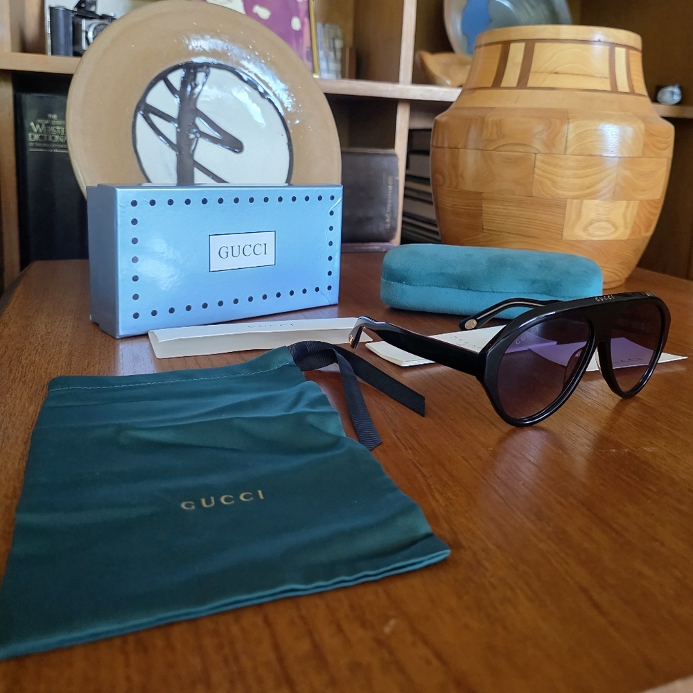 MADE IN ITALY GUCCI AVIATOR GG0479S SUNGLASSES - Picture 9 of 16